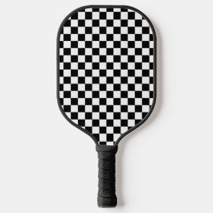 Raquette De Pickleball Paddle Motif de Pickleball en noir blanc