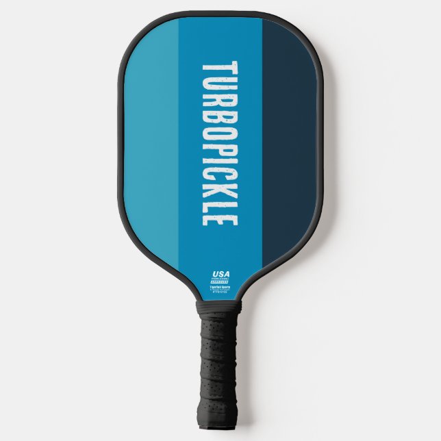 Raquette De Pickleball Paddle officiel USA Pickleball certifié en bleu (Verso)