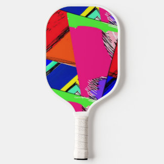 Raquette De Pickleball Pagaie à pickleball d'art coloré et abstrait