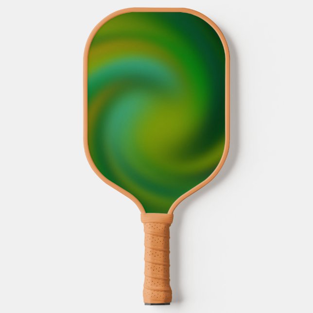 Raquette De Pickleball Pagaie Abstraite verte (Recto)