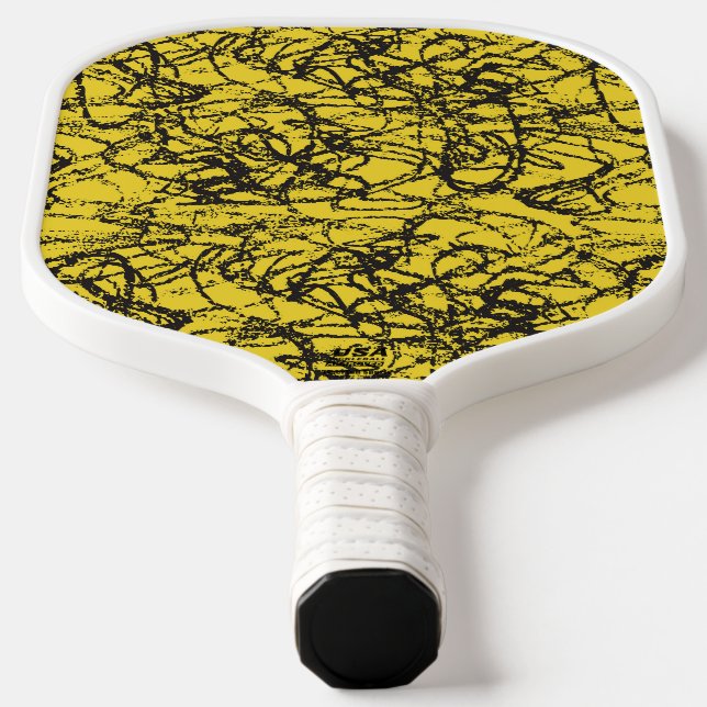 Raquette De Pickleball Pagaie de Pickleball de Scribble Jaune (Poser)