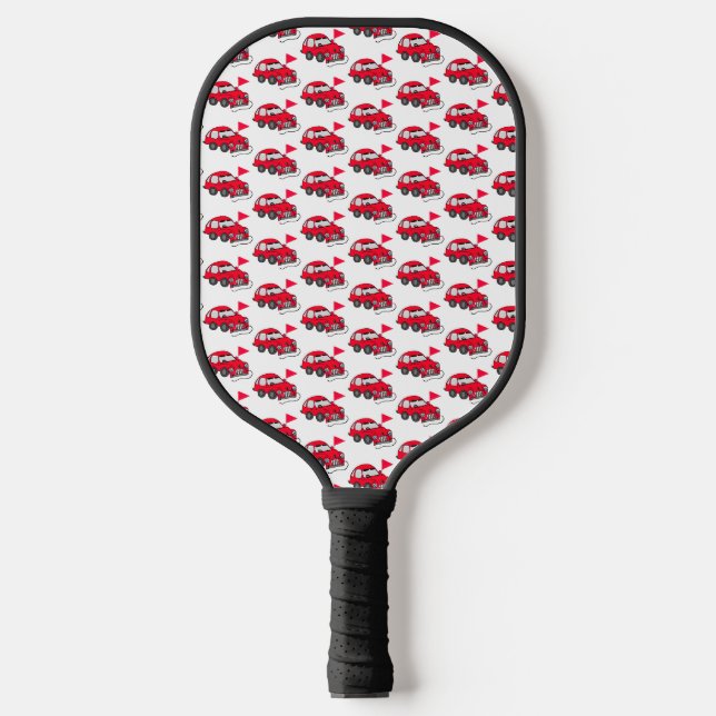 Raquette De Pickleball Pagaie de Pickleball de voiture électrique rouge (Recto)