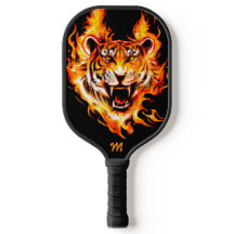 Pagaie de Pickleball Monogramme de Tigre flamboyan