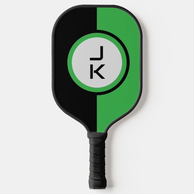 Raquette De Pickleball Pagaie de Pickleball Noir Personnalisée (Recto)