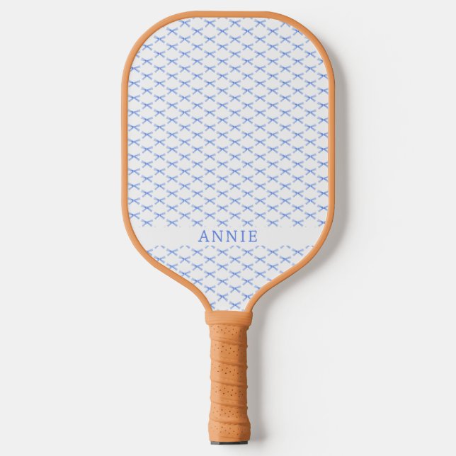 Raquette De Pickleball Pagaie de Pickleball Personnalisée Blue Bow (Recto)