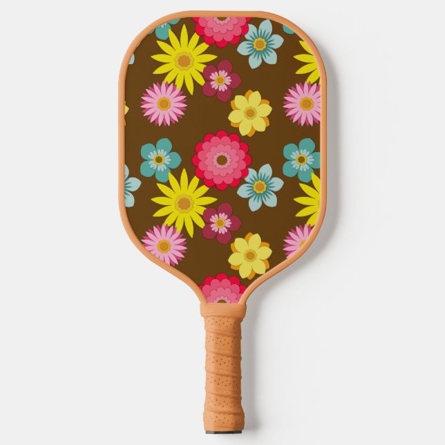 Raquette De Pickleball Pagaie de Pickleball Retro Floral Pattern (Recto)