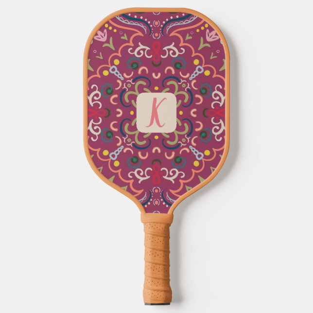 Raquette De Pickleball Pagaie de Pickleball Retro Preppy personnalisée (Recto)
