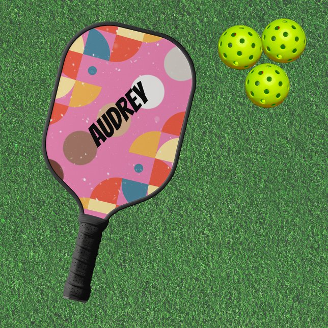 Raquette De Pickleball Pagaie de script de Pickleball Abstrait Girl/women (Créateur téléchargé)