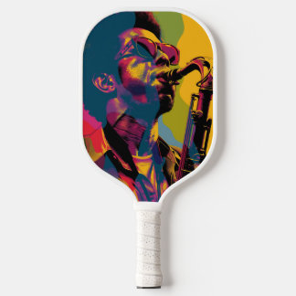 Raquette De Pickleball Palas De Pickleball Músico Tocando Saxofón