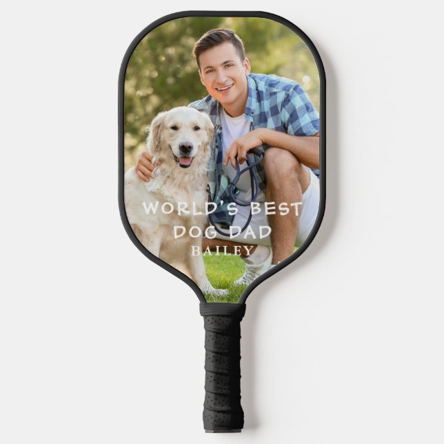 Raquette De Pickleball Palette de Pickleball Photo Papa Chien (Recto)
