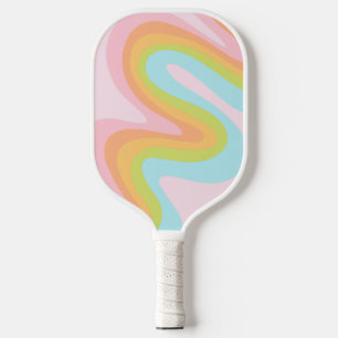 Raquette De Pickleball Pâque arc-en-ciel pastel