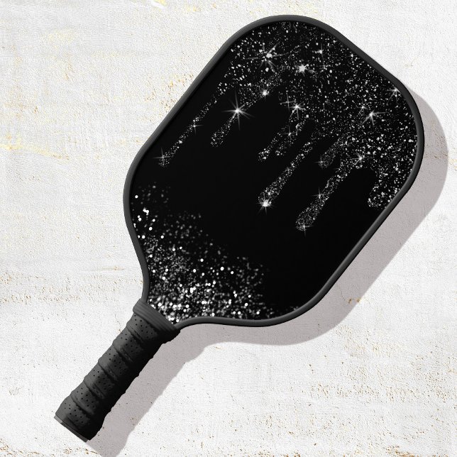 Raquette De Pickleball parties scintillant à goutte noire simulée pagaie (Créateur téléchargé)