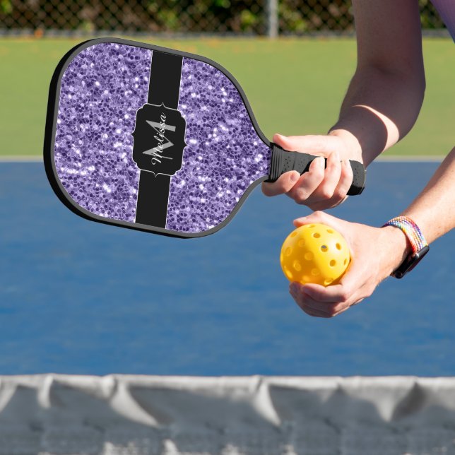 Raquette De Pickleball Parties scintillant violet ultra violet brillant M (Insitu)