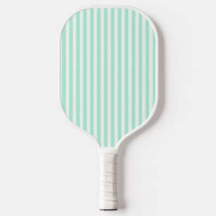 Raquette De Pickleball Pastel Mint Green Stripes Été Gratté