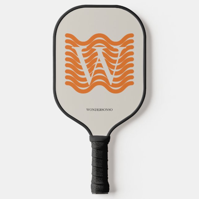 Raquette De Pickleball Pastel Orange Wave (Recto)