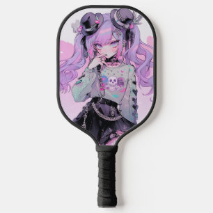 Raquette De Pickleball Pastel Purple Gothique Lolita Anime Girl
