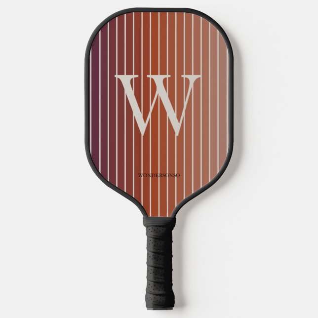 Raquette De Pickleball Pastel Sunrise Monogram (Recto)