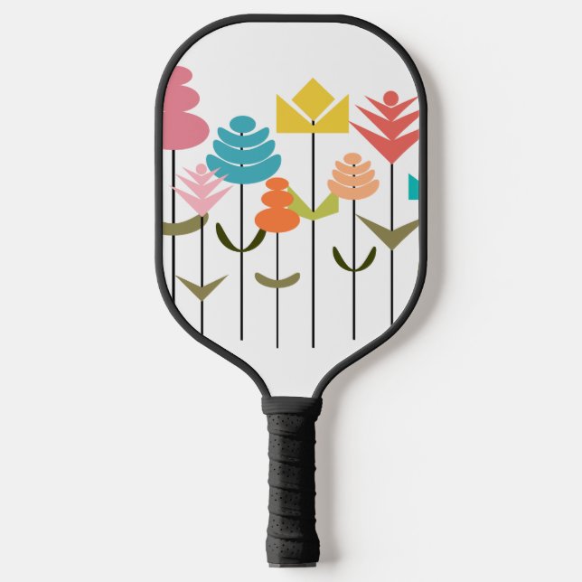 Raquette De Pickleball Patch de fleurs (Recto)