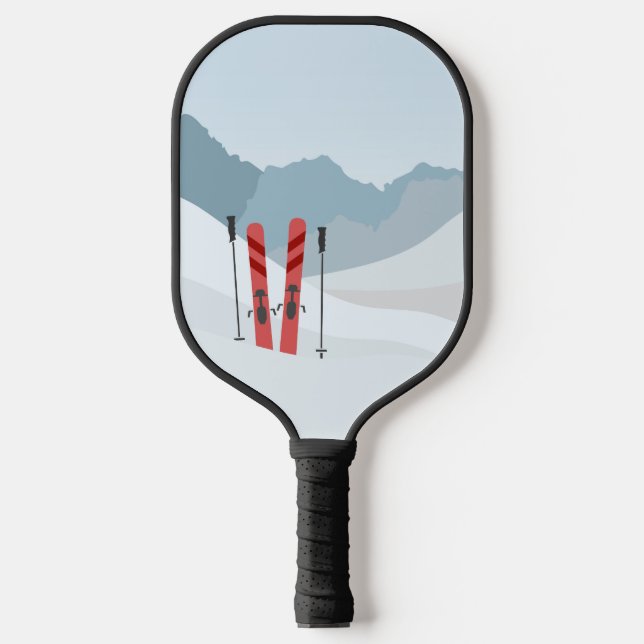Raquette De Pickleball Paysage hivernal (Recto)