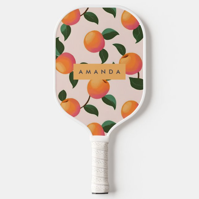 Raquette De Pickleball Peachs Motifs de pêche personnalisés (Recto)