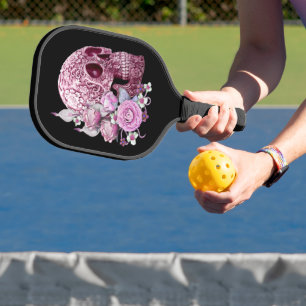 Raquette De Pickleball Peau Rose Floral Pink Sugar Jour Des Morts