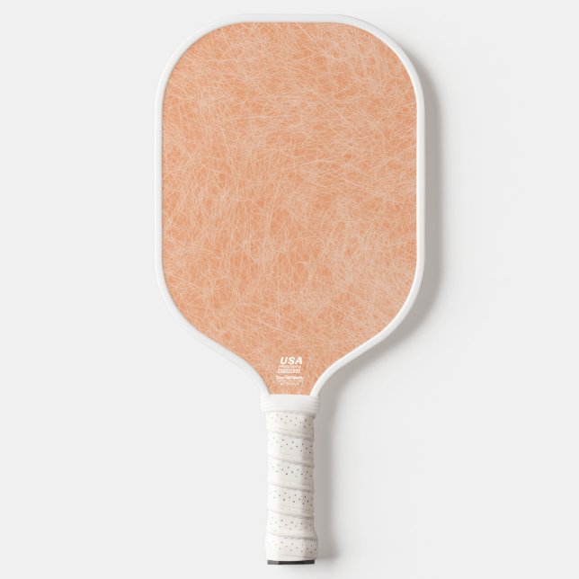 Raquette De Pickleball Pêcher Fuzz Faux Cuir (Recto)