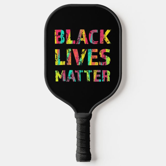 Raquette De Pickleball Peinture Black Lives Matter 01 Couleur modifiable (Recto)