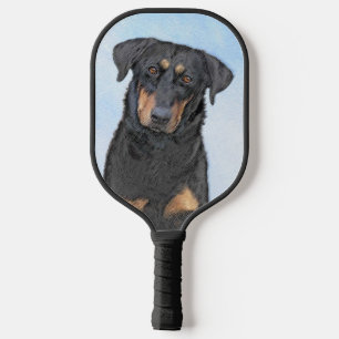 Raquette De Pickleball Peinture de Beauceron - Cute Original Chien Art