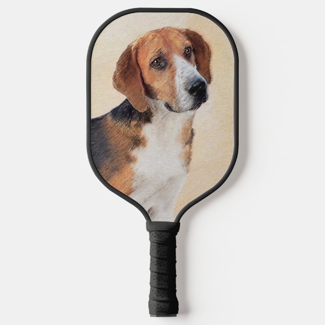 Raquette De Pickleball Peinture Harrier - Joli art original chien (Recto)