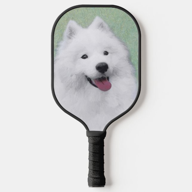 Raquette De Pickleball Peinture Samoyed - Cute Original Chien Art (Recto)
