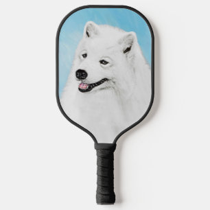 Raquette De Pickleball Peinture Samoyed - Cute Original Chien Art