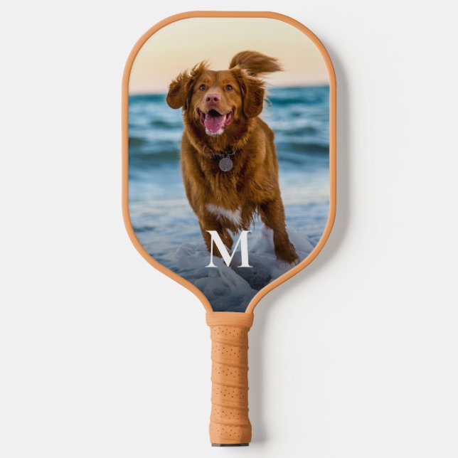 Raquette De Pickleball Personalized Custom Photo Monogram  (Recto)