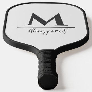 Raquette De Pickleball Personalized Name Pickleball Paddle Black White