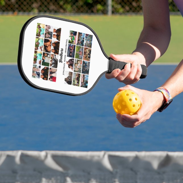 Raquette De Pickleball Personnalisé Meilleurs Amis Forever Brothers Photo (Insitu)