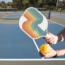 Raquette de pickleball personnalisée avec nom ondu