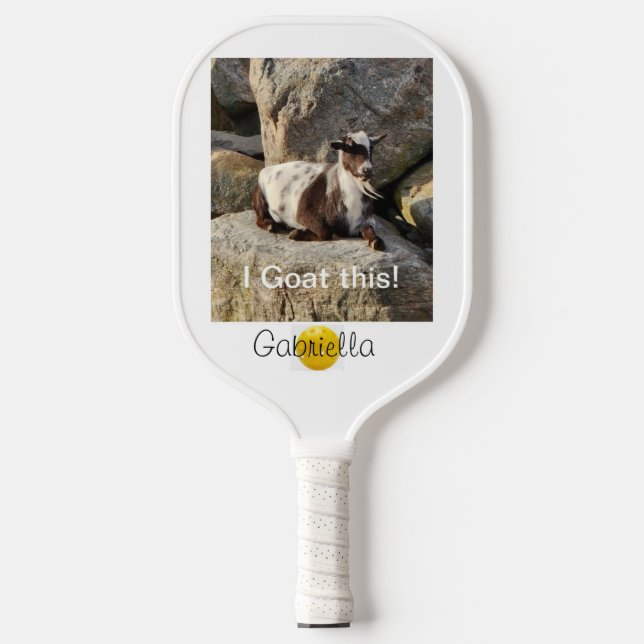 Raquette De Pickleball Personnaliser Je chèvre cette Pickleball Paddle (Recto)