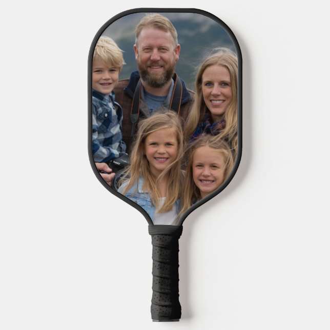 Raquette De Pickleball Personnalisez votre propre photo de famille person (Recto)