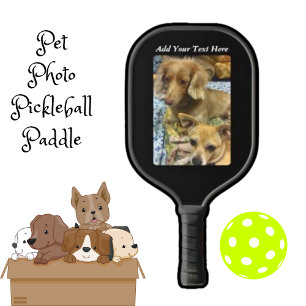 Raquette De Pickleball Photo Cute Dog