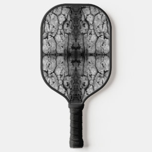 Raquette De Pickleball Photo en noir et blanc de l'écorce d'un arbre, gro