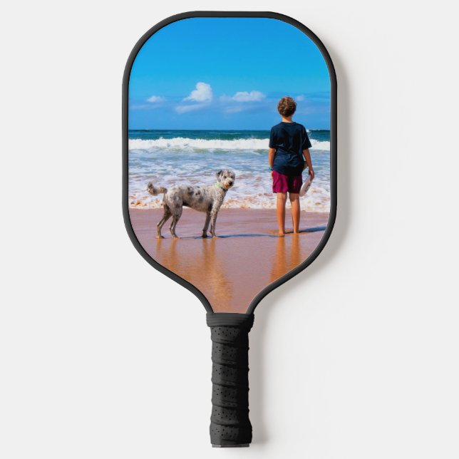 Raquette De Pickleball Photo Personnalisée Pickleball Paddle Vos Animaux  (Recto)