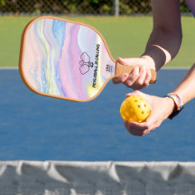 Pickleball appelle Pastel Rainbow Paddle