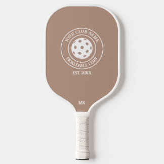 Raquette De Pickleball Pickleball Custom Club Nom Année Initiales kaki