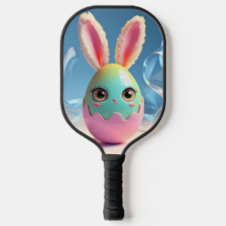 Raquette De Pickleball Pickleball de Pâques - Bunny & Egg Paddle Design
