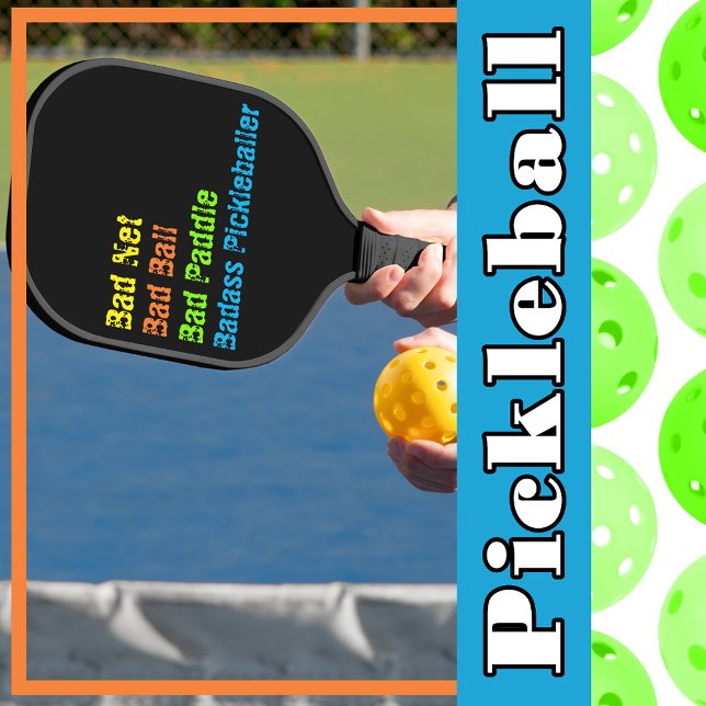 Raquette De Pickleball Pickleball Excuses - Mauvais Net, Mauvaise Balle,  (Créateur téléchargé)