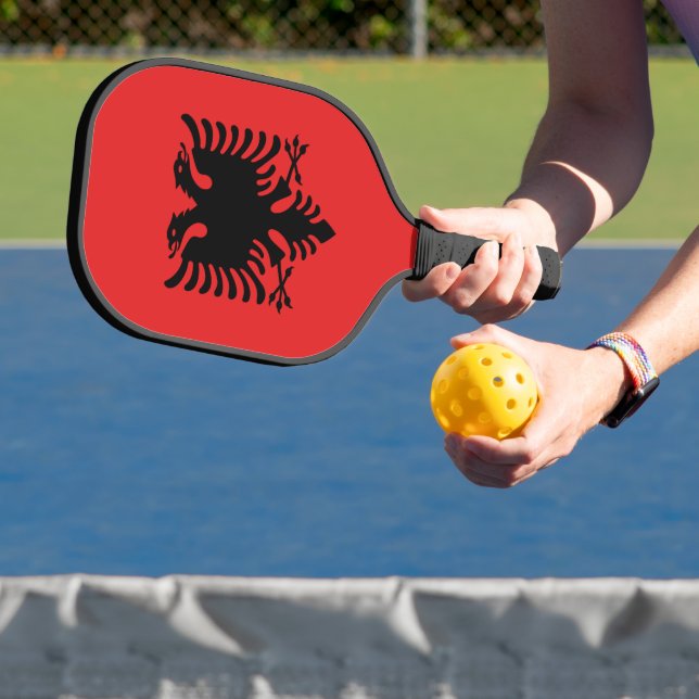Raquette De Pickleball Pickleball Paddle avec drapeau d'Albanie (Insitu)