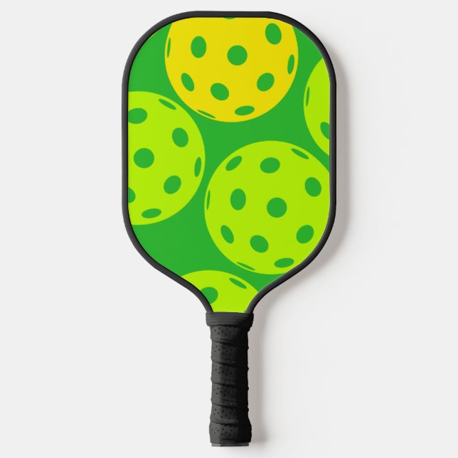 Raquette De Pickleball Pickleball Paddle avec Pickleballs dessus! (Recto)