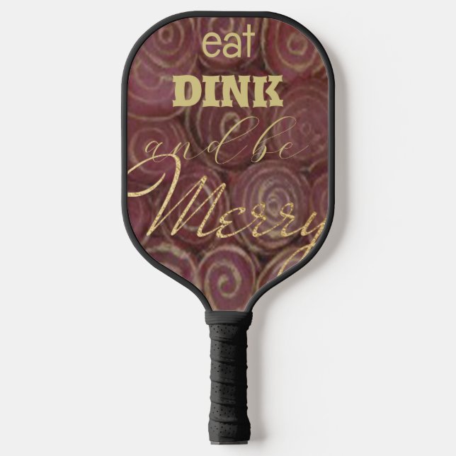 Raquette De Pickleball Pickleball Paddle Christmas Crimson Swirls (Recto)