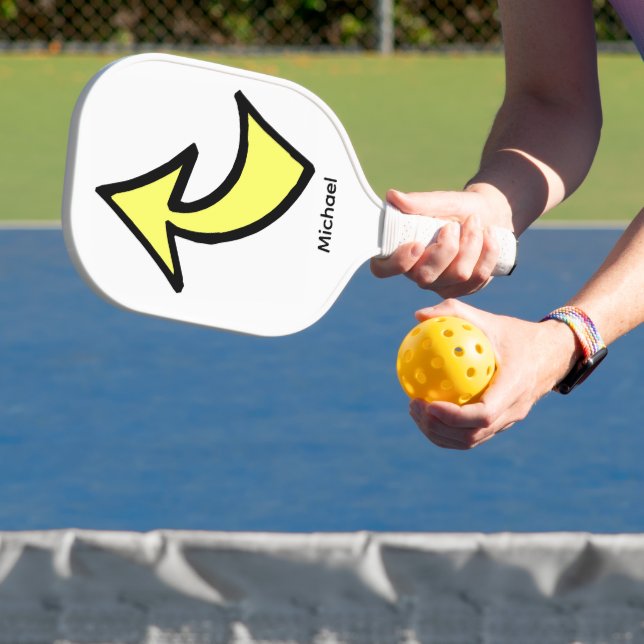 Raquette De Pickleball Pickleball Paddle Cute Yellow Arrow (Insitu)
