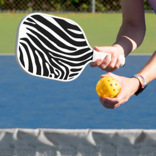 Raquette De Pickleball Pickleball Paddle en Poster de animal noir et blan