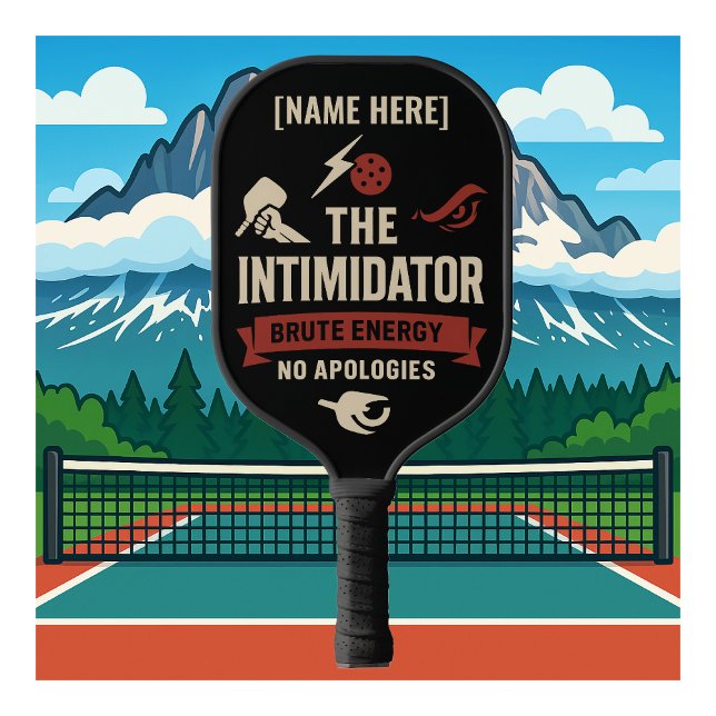 Raquette De Pickleball Pickleball Paddle Featuring The Intimidator (PERSONALIZED NAME PICKLEBALL PADDLE)